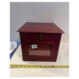 WOOD STORAGE AND PHOTO DISPLAY BOX