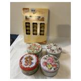 VOTE OF SCENTED CANDLES AND CANDLES IN TIN