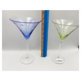 2 LENOX MARTINI GLASSES