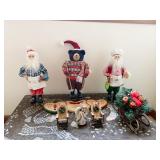 HOLIDAY BEAR AND SANTA DECORATIONS