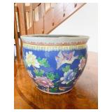 ORIENTAL PLANTER W/ FISH MOTIF 11" H X 13.5" D