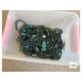 BIN WITH CHRISTMAS LIGHTS