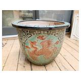 DRAGON DECORATION PLANTER .