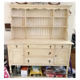 COUNTRY HUTCH 2 PC PAINTED WOOD MADE BY WA