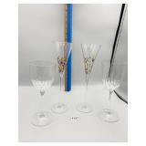 2 MARTHA STEWART WINE- AND TWO-COLORED CHAMPAGNES