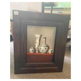 OIL ON CANVAS FRAMED ASIAN VASES SIGNED LOWER RIGH