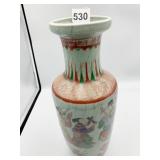 13.5" H JAPANESE VASE DOES HAVE SOME CRACKING