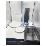 DANSK ARABESQUE 7.5 INCH PLATE, PLUS WHITE DANCE