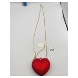ISABELLA ADAMS NEW YORK HEART SHAPE PURSE