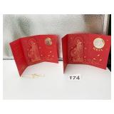 CHINESE NEW YEAR COINS AND RED  ENVELOPES