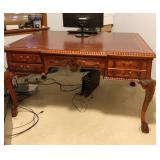 EXECUTIVE PARTNER DESK HEAVILY CARVED WITH