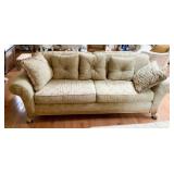 GOLD FABRIC DREXEL SOFA