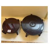 ASSORTED WOOD DISPLAY STANDS