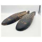 WOOD HAND CARVED 16" LONG FISH