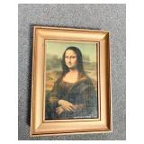 MONA LISA REPLICA PAINTED ON CANVAS 12.5" X 10"