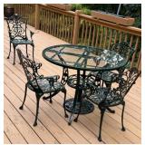 PATIO TABLE AND 4 CHAIRS