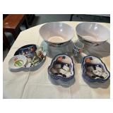 ZAK! 2 STAR WARS SERVING BOWLS, 12 PLATES, 2