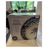 MEMBERS MARK TROPICAL DINNERWARE SET OF 18 PIECES