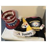 STEELERS HAT T SHIRT AND 4TH OF JULY DISPLAY