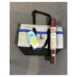 STORAGE TOTE BAG, FOOT SOOTHING SOCKS AND YOGA