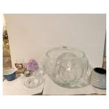 SERVING BOWL, SMALL BEER GLASS, CHINESE RICE