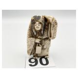 CARVED NETSUKE 2" FIGURINE