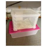 TWO STORAGE CONTAINERS