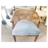MCM SIDE CHAIR W/ CANED BACK 28" W X 25" D
