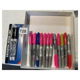 NEW SHARPIES AND DRY ERASE MARKERS