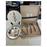 LAGUIOLE CHEESE BOARD SET AND TWO PLATES