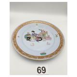 HEREND MING BLUE AND WHITE HARD TO FIND 7.25"