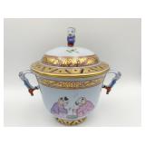 HEREND MING BLUE AND WHITE HARD TO FIND SUGAR W/