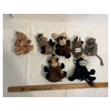 7 COCA COLA BEAN BAG ANIMALS WITH TAGS