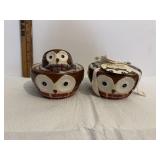 2 SETS OF PIER 1 CERAMIC OWL MEASURING CUPS