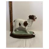 PORCELAIN SPRINGER SPANIEL DOG SCULPTURE