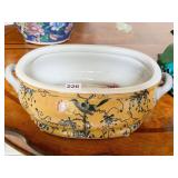 CHINESE PLANTER 17" W X 10" D DOUBLE HANDLE