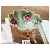 HAND PAINTED NIPPON FOOTED BOWL