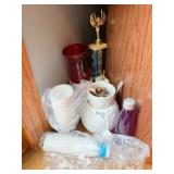 VASES, CUPS, BOTTLE ETC.