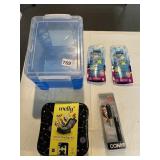 BANDAGE KIT, STORAGE BIN ETCETERA