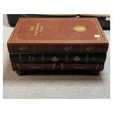 BOOK STACK COFFEE TABLE WITH DRAWER, EXCELLENT
