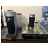 NESPRESSO MACHINE WITH ESPRESSO PODS AND BEAN