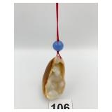 CARVED JADEITE PENDANT 2.5" L