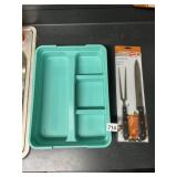 NEW CARVING SET AND UTENSIL ORGANIZER
