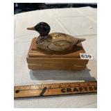 CERAMIC DUCK TRINKET BOX