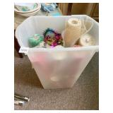 HOLIDAY RIBBON IN STORAGE BIN