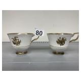 TUSCAN FINE ENGLISH BONE CHINA CUPS LIBRA &