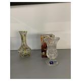 BUD VASE MURANO STYLE, CRYSTAL BUD VASE