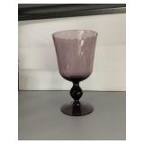 AMETHYST GLASS VASE