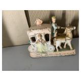 BISQUE HORSE DRAWN CARRIAGE