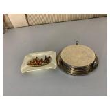 ENGLAND ASHTRAY, COASTERS